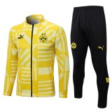 2022-2023 Borussia Dortmund Yellow - White Football Training Set (Jacket + Pants) Men's