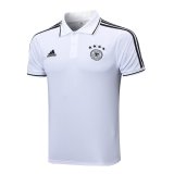 2023 Germany White Soccer Polo Shirt Men's