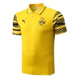 2022-2023 Borussia Dortmund Yellow Football Polo Shirt Men's