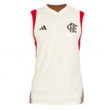 2023-2024 Flamengo White Football Singlet Shirt Men's