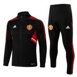2022-2023 Manchester United Black II Football Training Set (Jacket + Short) Men's
