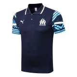 2022-2023 Olympique Marseille Navy Football Polo Shirt Men's