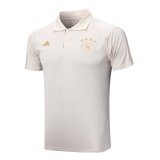 2023 Germany Cream Soccer Polo Shirt Men's