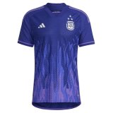 2023 Argentina 3-Star Away World Cup Champions Football Shirt Men's #Player Version