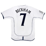 2002 England Home Football Shirt Men's #Retro Beckham #7