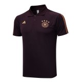 2023 Germany Brown Soccer Polo Shirt Men's