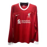 2023-2024 Liverpool Home Football Shirt Men's #Long Sleeve