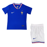 2024 France Home Football Set (Shirt + Short) Children's