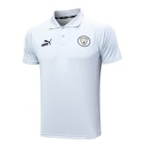 2023-2024 Manchester City Light Grey Football Polo Shirt Men's