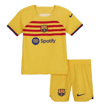 2022-2023 Barcelona Fourth Away Football Set (Shirt + Short) Children's