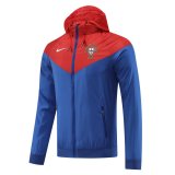 2022 Portugal Blue All Weather Windrunner Football Jacket Men's