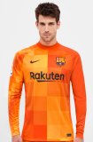 2021-2022 Barcelona Home Goalkeeper Long Sleeve Men's Football Shirt