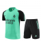 2024-2025 Real Madrid Green Football Training Set (Shirt + Short) Men's