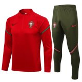 2021-2022 Portugal Red Football Traning Suit Men's