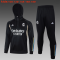 2023-2024 Real Madrid Black Football Training Set (Sweatshirt + Pants) Children's #Hoodie