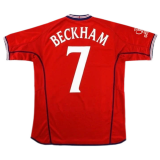 2002 England Away Football Shirt Men's #Retro Beckham #7