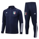2023 Italy Navy Football Training Set (Jacket + Pants) Men's