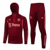 2023-2024 Manchester United Burgundy Football Sweatshirt Men's #Hoodie