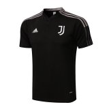 2021-2022 Juventus Black Football Polo Shirt Men's