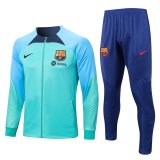 2022-2023 Barcelona Light Green Football Training Set (Jacket + Pants) Men's