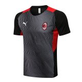2021-2022 AC Milan Grey Short Football Training Shirt Men's