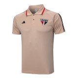 2023-2024 Sao Paulo FC Khaki Football Polo Shirt Men's