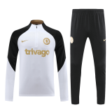 2023-2024 Chelsea White Football Training Set (Sweatshirt + Pants) Men's