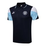 2021-2022 Manchester City Navy Football Polo Shirt Men's