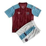 2023-2024 Aston Villa Home Football Set (Shirt + Short) Children's