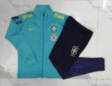 2022 Brazil Light Blue Football Training Set (Jacket + Pants) Men's