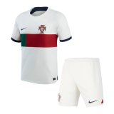2022 Portugal Away Football Set (Shirt + Short) Children's