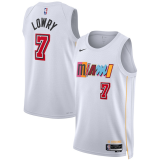 Male Miami Heat City Edition Jersey 2022-2023 White Kyle Lowry #7