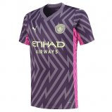 2023-2024 Manchester City Goalkeepr Purple Football Shirt Men's