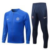 2022-2023 PSG x Jordan Blue Football Training Set (Jacket + Pants) Men's
