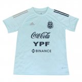2022 Argentina White Short Football Training Shirt Men's