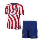 2022-2023 Atletico Madrid Home Children's Football Set (Shirt + Short)
