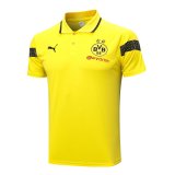 2023-2024 Borussia Dortmund Yellow Football Polo Shirt Men's