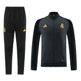 2023-2024 Real Madrid Gray Football Training Set (Jacket + Pants) Men's