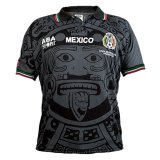 1998 Mexico Black Football Shirt Men's #Retro