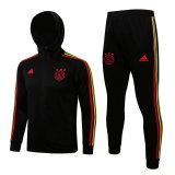 2021-2022 Ajax Hoodie Black Football Training Set (Jacket + Pants) Men's