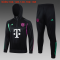 2023-2024 Bayern Munich Black Football Training Set (Sweatshirt + Pants) Children's #Hoodie