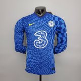 2021-2022 Chelsea Home Long Sleeve Men's Football Shirt #Player Version