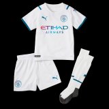 2021-2022 Manchester City Away Children's Football Shirt (Shirt+Short+Socks)