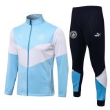 2021-2022 Manchester City Blue Football Traning Suit (Jacket + Pants) Men's
