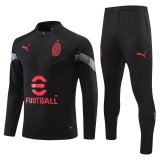 2021-2022 AC Milan Black Football Training Set Men's