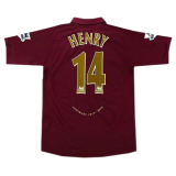 2005/2006 Arsenal Home Football Shirt Men's #Retro Henry #14