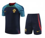 2022 Portugal Royal Football Training Set (Shirt + Short) Men's