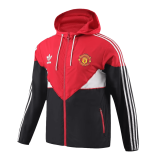 2023-2024 Manchester United Red&Black Football Windbreaker Jacket Men's #Hoodie