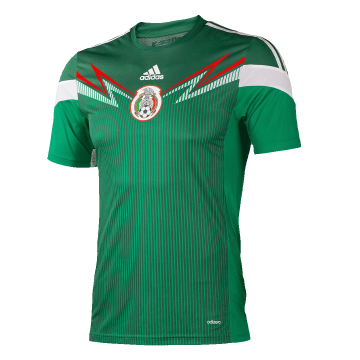 2014 Mexico Retro Home Football Shirt Men's