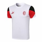 2021-2022 AC Milan White Short Football Training Shirt Men's